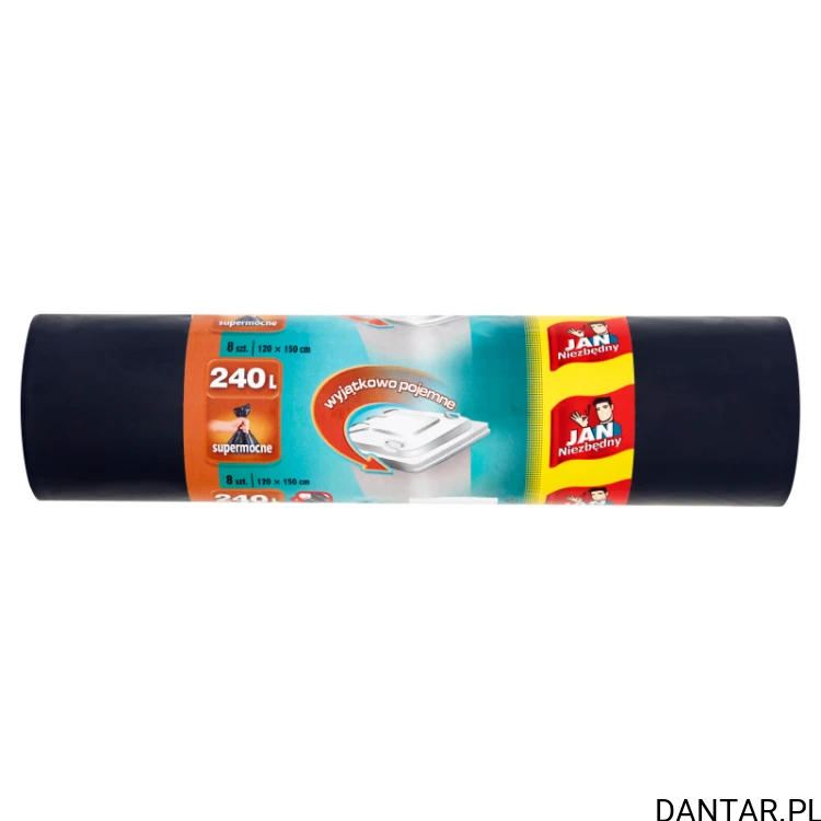 Worki 240l na śmieci czarne LD Jan Niezbędny a8/12