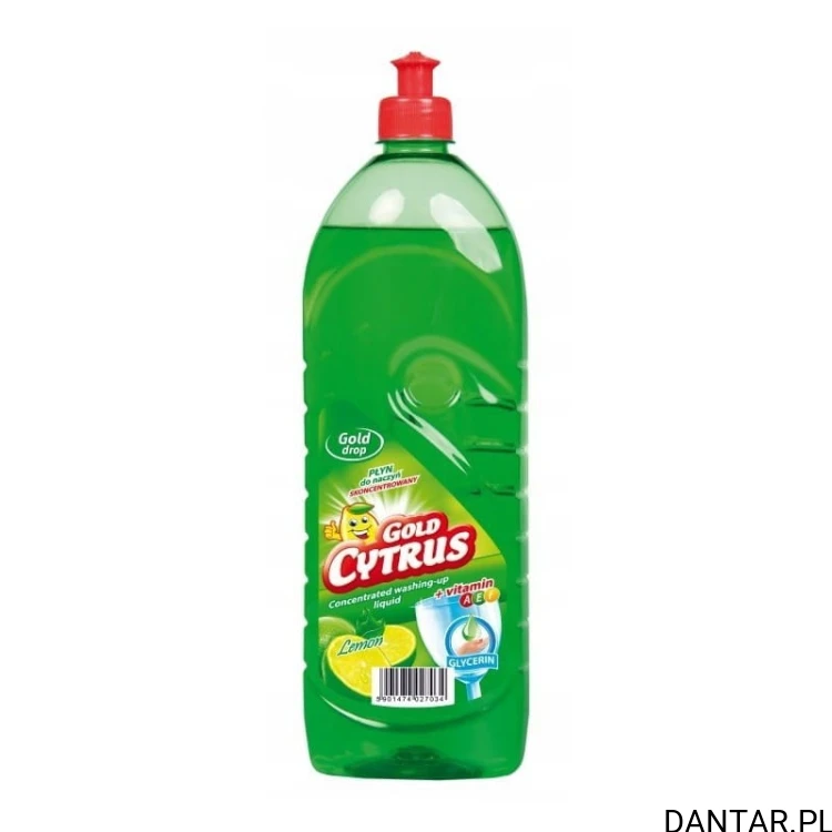 Gold Cytrus 1L płyn do mycia naczyń cytryna zielony a1/8