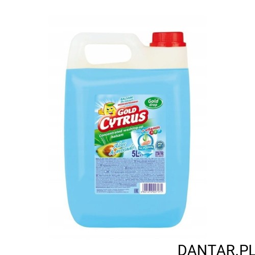 Gold Cytrus 5L płyn do mycia naczyń balsam niebieski a1/114