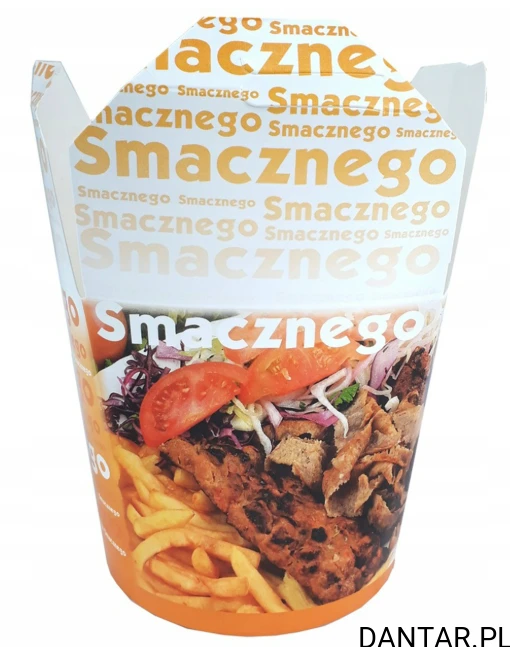Kubełek 750ml kebab box smacznego 42985 a50/10