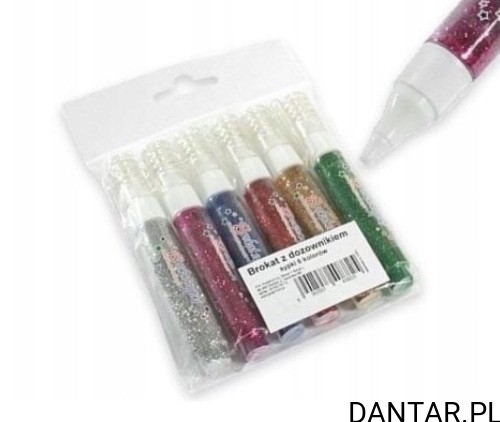 Brokat z dozownikiem sypki a6 mix kolor