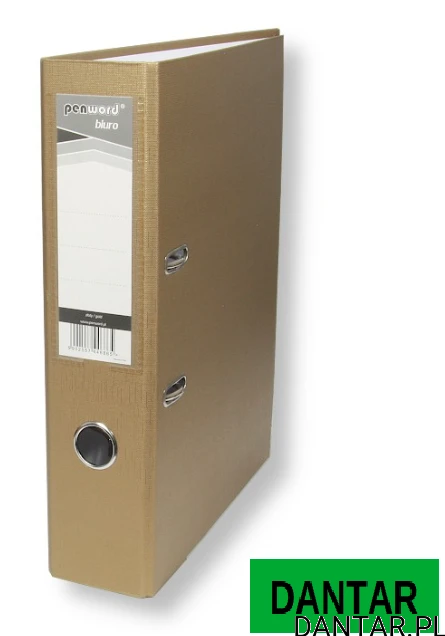 Segregator A4 7,5cm z okuciem złoty pastel Penword a1/24