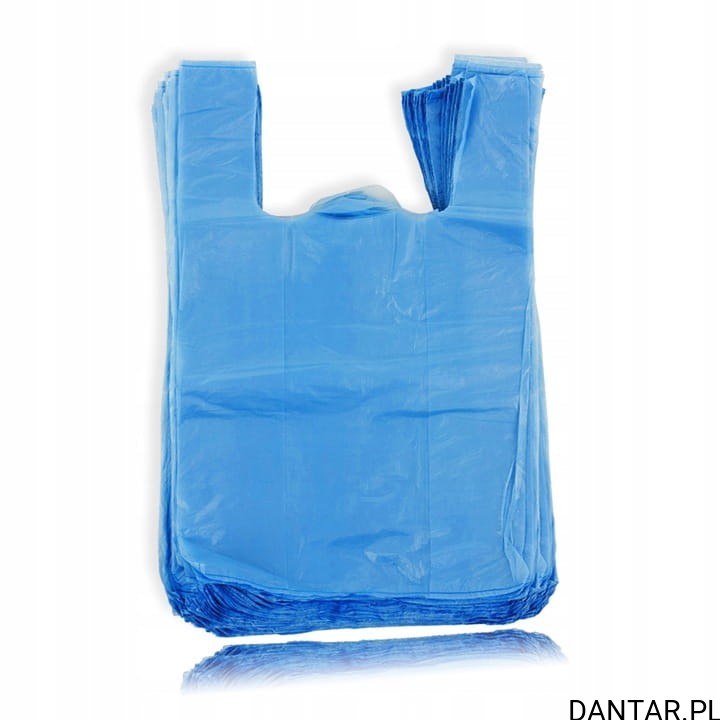 Reklamówka zrywka hdpe niebieska 25x45 14mik a1/30 nowy