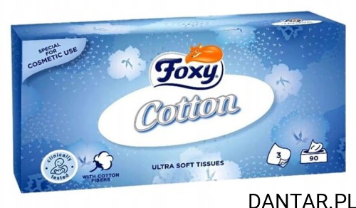 Chusteczki kartonik Foxy cotton 3warst. a90/12