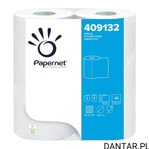 Ręcznik papierowy Papernet 2szt 2-warstw 409132 a2/20/400