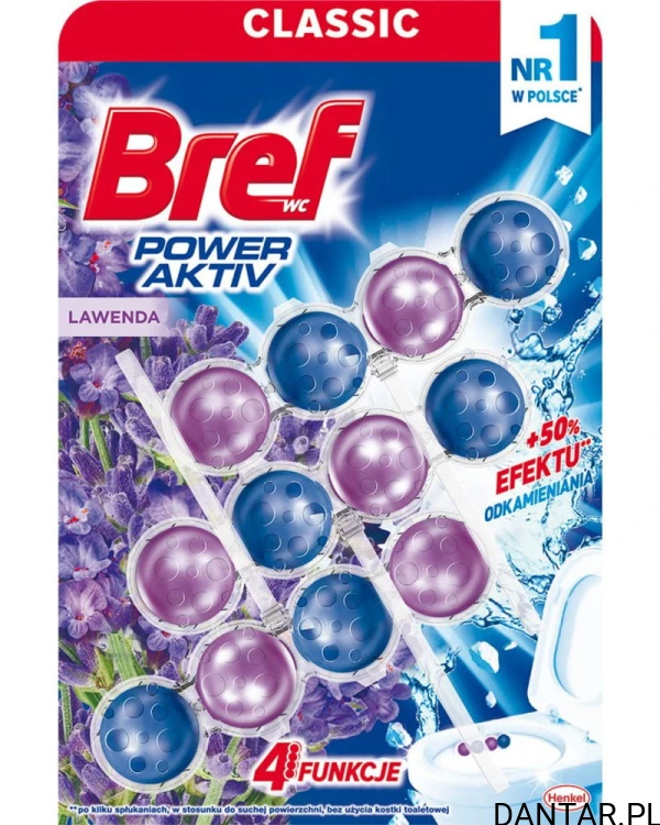 Bref wc kulki 3x50g power activ lawenda a3/9