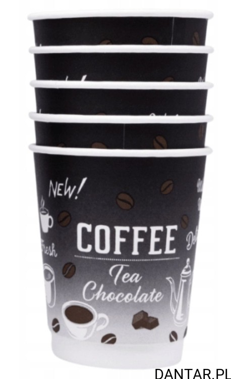 Kubek papierowy 300ml z nadrukiem Coffee 2w Love Nature *80 a25/20