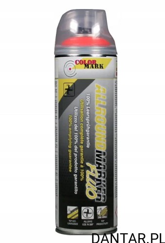 Lakier motip allround marker fluo 500ml Pomarańczowy znacznik