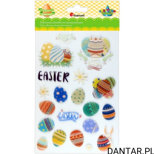 Dekoracje samoprzylepne Wielkanoc 3D Titanum
