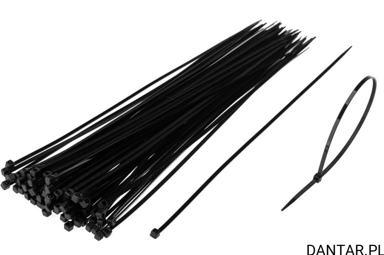 Opaska zaciskowa 25cm/80szt hobby 13004 czarna
