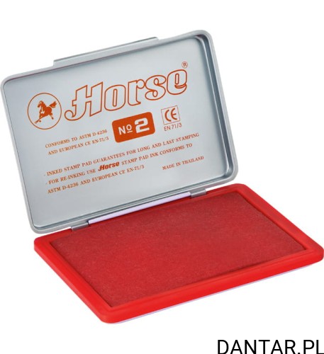 Poduszka do stempli Horse czerwona 7x11cm