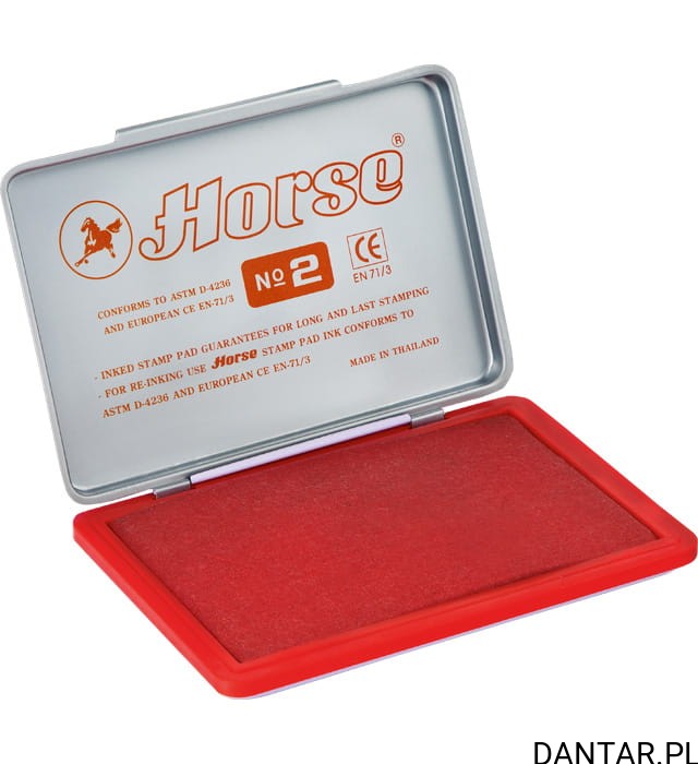 Poduszka do stempli Horse czerwona 7x11cm