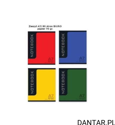 Zeszyt A7 80k kratka a1