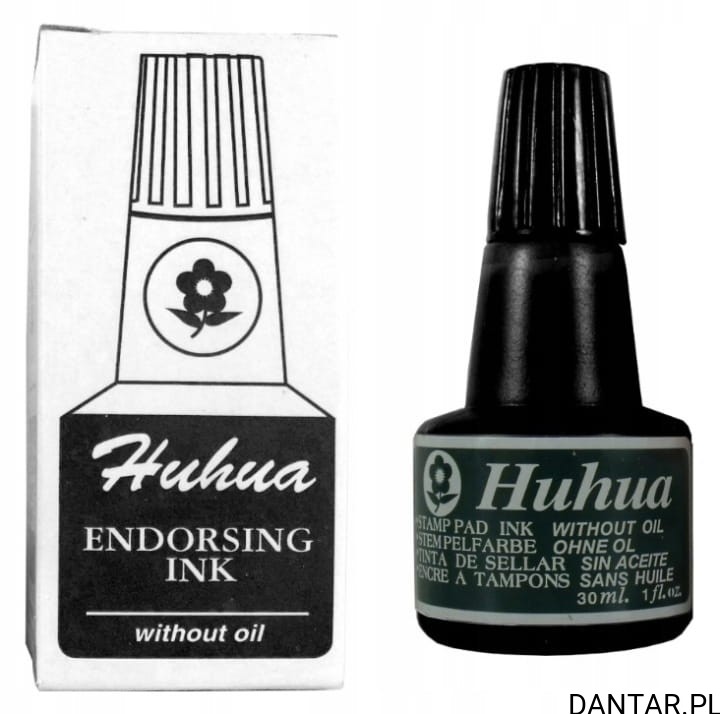 Tusz do stempli czarny 30ml a1