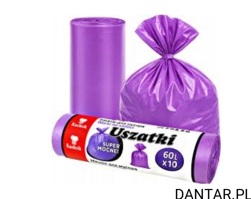 Worki na śmieci 60l uszatki fioletowe Kuchcik a10