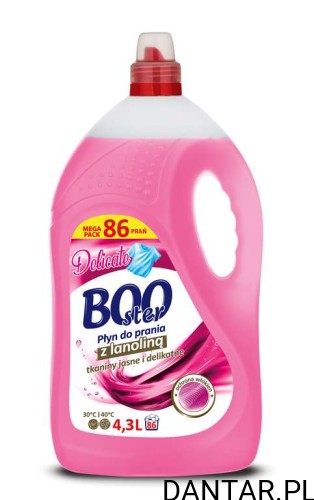 Płyn do prania Booster 4,3l z lanoliną do tkanin jasnych i delikatnych a1/2