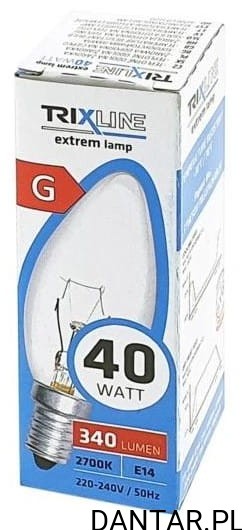 Żarówka tradycyjna świeczka E14 40W a1/10