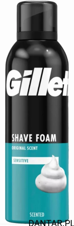 Pianka do golenia Gilette 200ml wrażliwa  a1/6