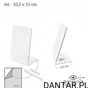 Prezentator stojak pionowy A6 10,5x15cm Korfed a1/5