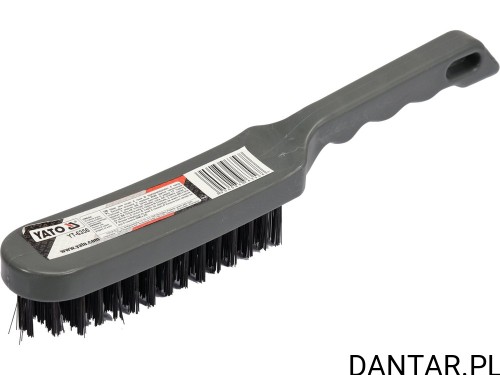 Szczotka druciana 6-rzędowa plastikowa rączka Yato YT-6356 