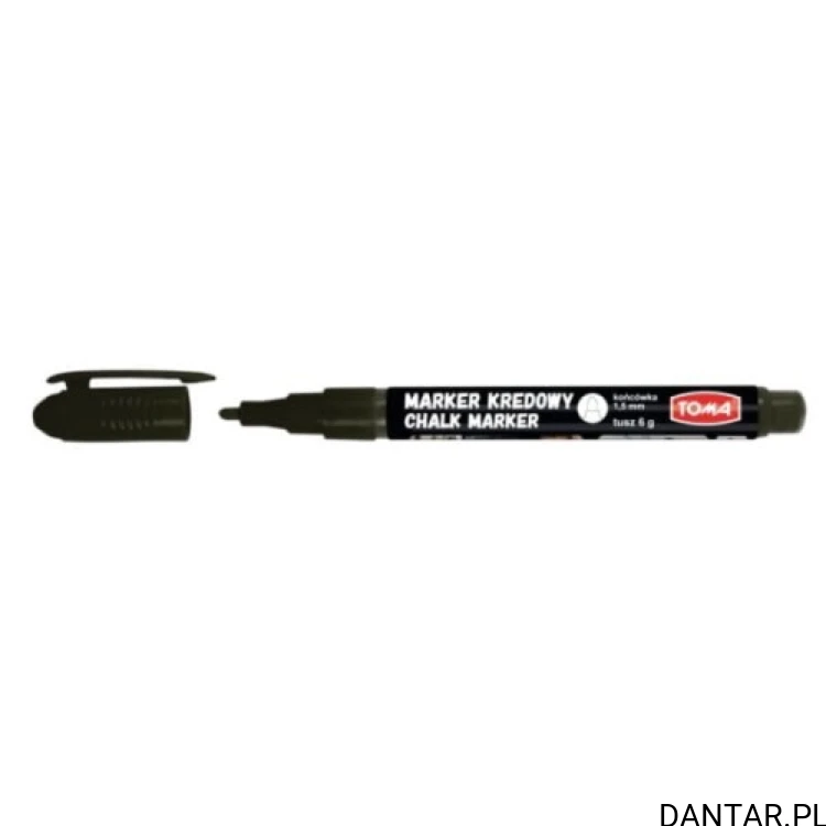 Marker kredowy okrągły 1,5mm czarny TO-293 Toma a1/10