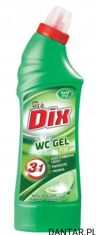 DIX żel do wc 3w1 leśny 750ml 