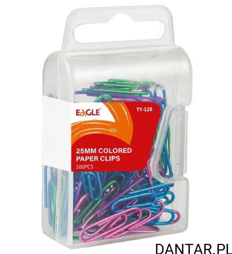 Spinacze kolorowe Eagle TY-120 a100 