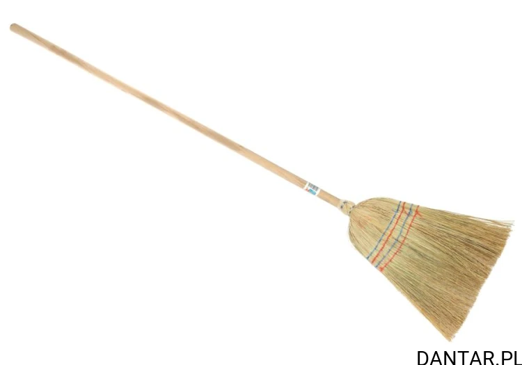 Miotła sorgo 140cm z drewnianym trzonkiem