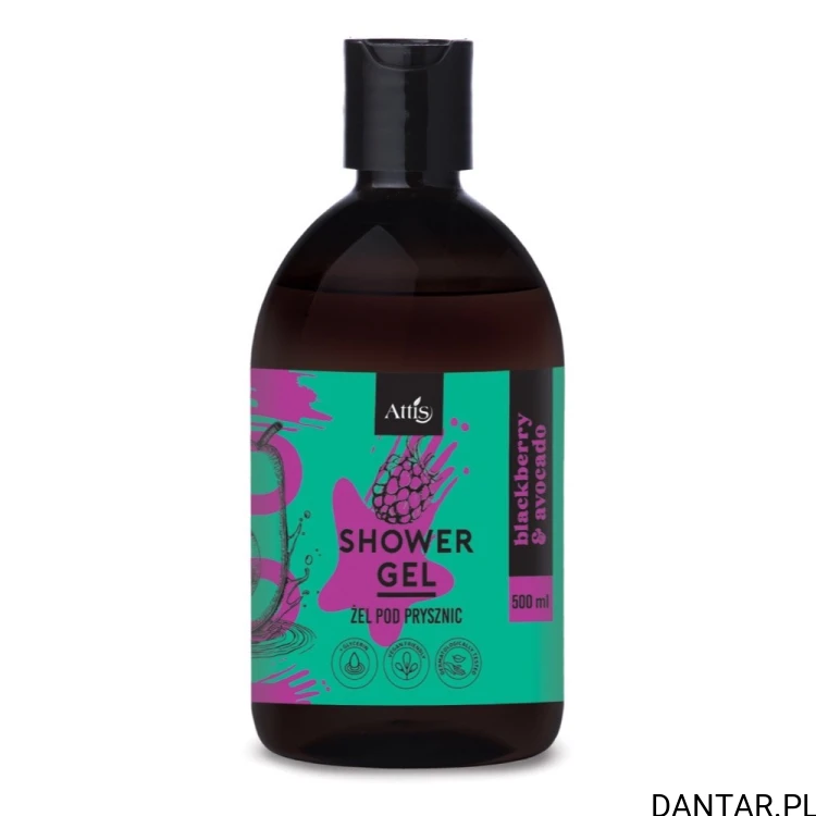 Żel pod prysznic 500 ml Attis Blackberry & Avocado