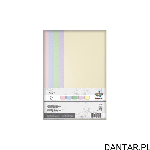 Filc dekoracyjny A4 2mm 200g pastelowe kolory a10 