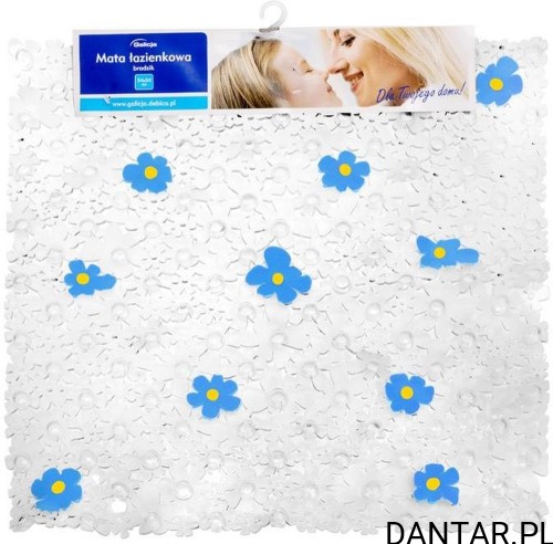 Mata łazienkowa do wanny kwiaty 70x33