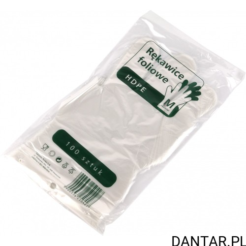 Rękawice foliowe M Sarantis a100/100