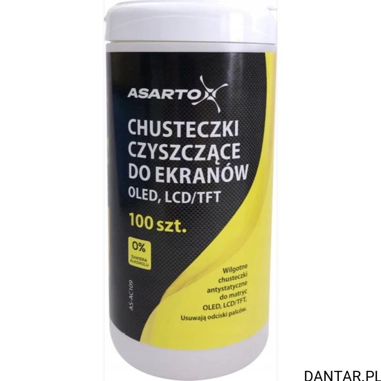 Chusteczki nawilżające do LCD/TFT Asarto a100