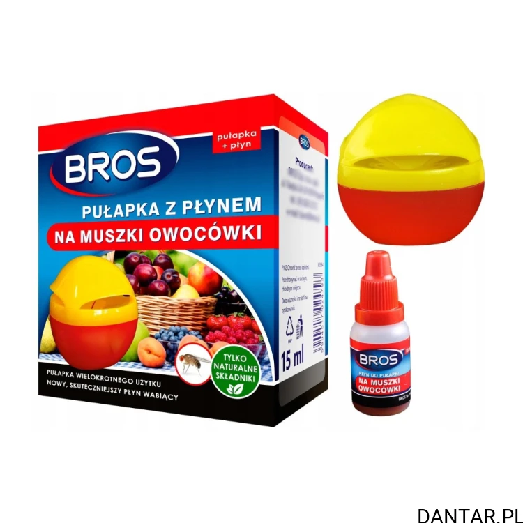 Bros pułapka z płynem na muszki owocówki a1