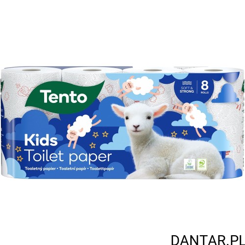 Papier toaletowy 3-w Tento kids a8/7