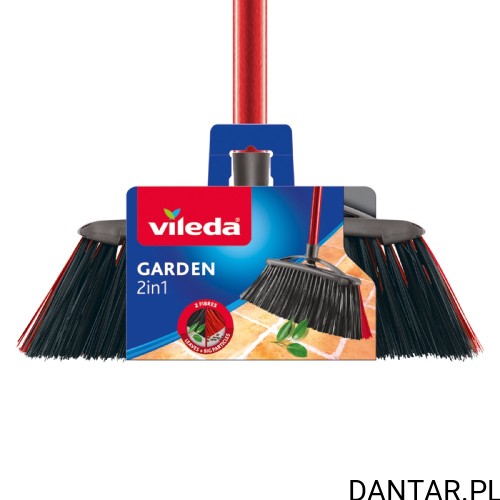 Szczotka zewnętrzna Vileda garden z kijem 