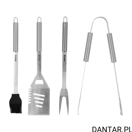 Zestaw do grilowania stal nierdzewna 4 elementy Yato YG-20110 