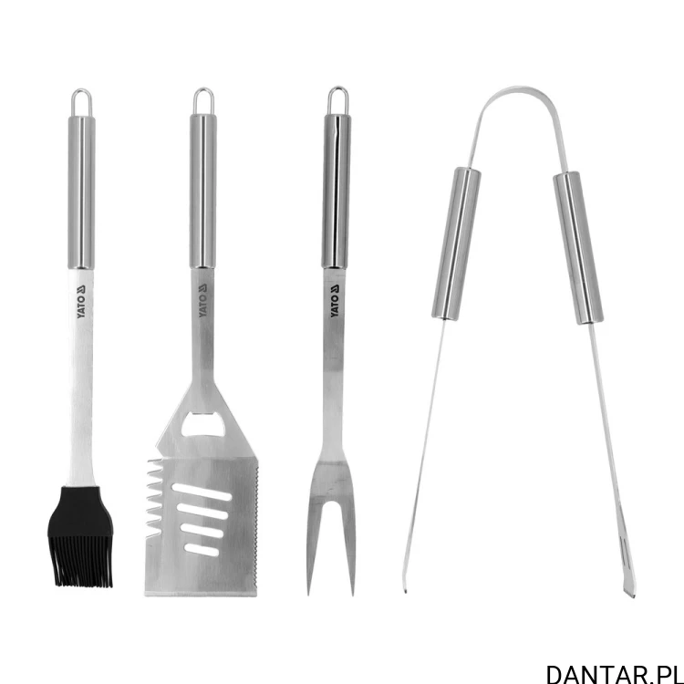 Zestaw do grilowania stal nierdzewna 4 elementy Yato YG-20110 