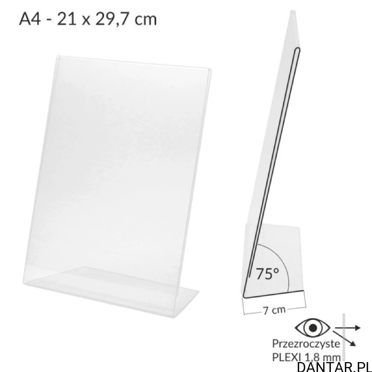 Prezentator pionowy A4  21 x 29,7 cm