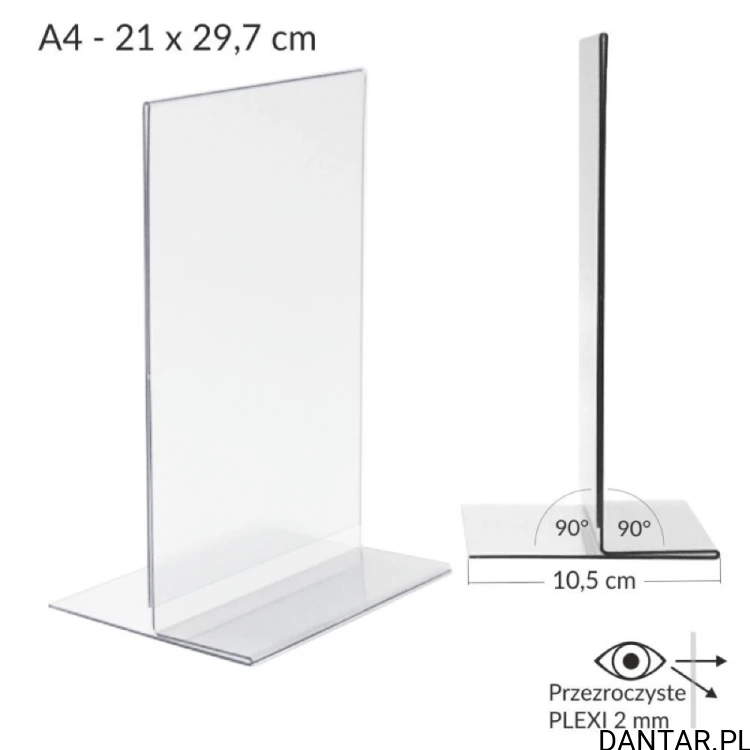 Prezentator pionowy dwustronny T A4 21 x 29,7 cm