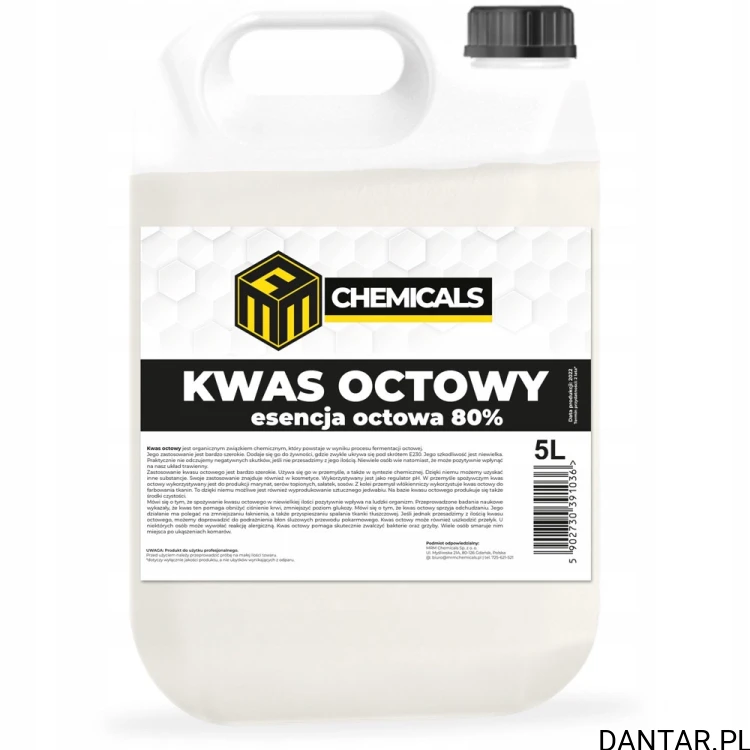Kwas octowy 80% 5l