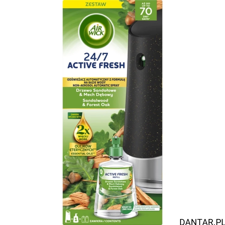 Air wick całe urządzenie 228ml active fresh drzewo sandałowe a1