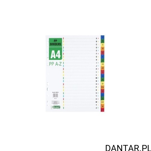 Przekładki PP A-Z A4 D.rect 