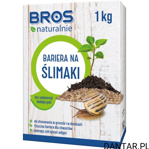 Środek na ślimaki naturalna bariera 1kg Bros 