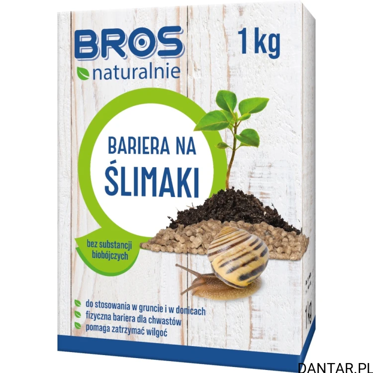 Środek na ślimaki naturalna bariera 1kg Bros 