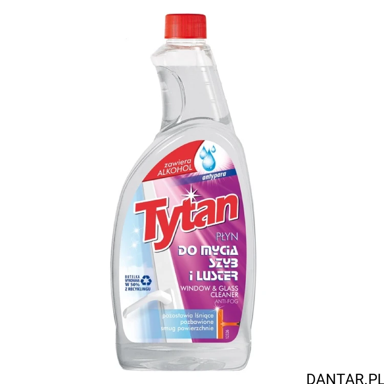 Płyn do mycia szyb Tytan antypara zapas 750 ml