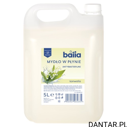 Mydło w płynie Balia antybakteryjne konwalia 5 l