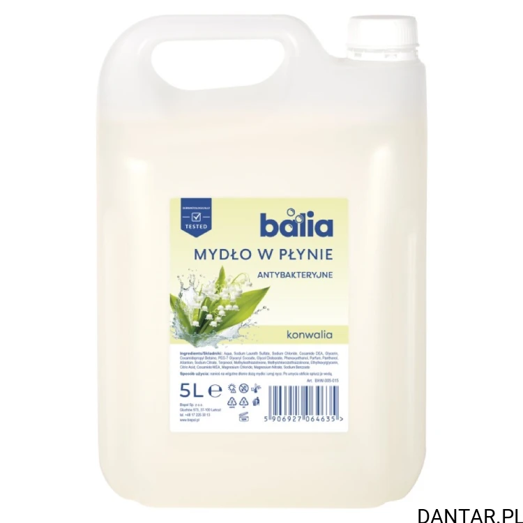 Mydło w płynie Balia antybakteryjne konwalia 5 l