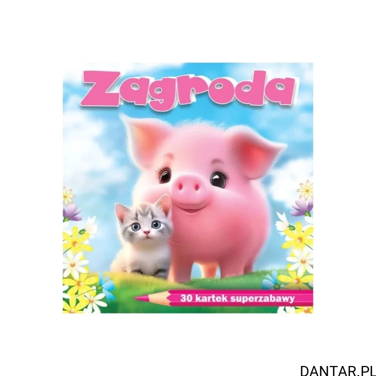 Zagroda. 30 kartek superzabawy - kolorowanka notes
