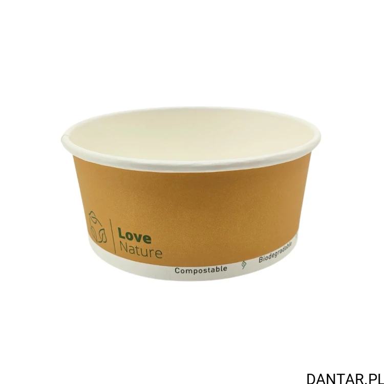 Pojemnik sałatkowy papierowy kraft 750ml Love Nature a50/6 29983 (bez SUP)